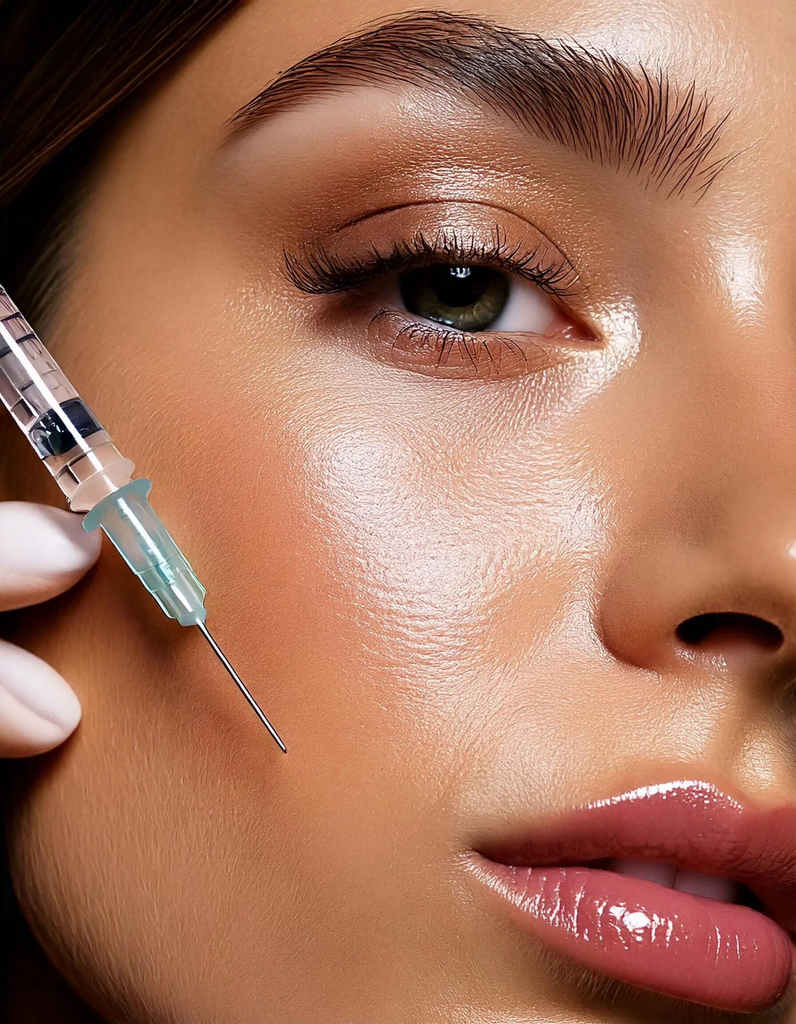 Aesthetic treatment close-up